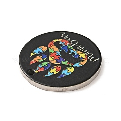 Non-Tarnish Autism Awareness Theme 201 Stainless Steel Pendants&nbsp;STAS-J041-02D