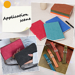 8Pcs 8 Colors Frosted PVC Imitation Leather Fabrics&nbsp;DIY-CL0001-72