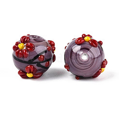 Handmade Lampwork Enamel Beads&nbsp;X1-LAMP-T023-23G