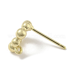 Brass Ear Studs Findings&nbsp;LS-KK-R154-07G