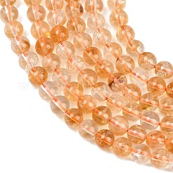 Natural Citrine(Heated) Beads Strands&nbsp;G-L659-A01-6mm