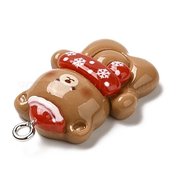 Christmas Opaque Resin Pendants&nbsp;CRES-D016-02B