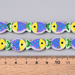 Dyed & Heated Glass Enamel Beads&nbsp;GLAA-T023-45A