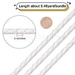 Braided Cowhide Cord&nbsp;WL-WH0003-01A