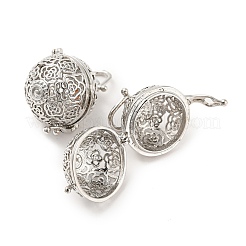 Filigree Round Brass Cage Pendants&nbsp;LS-KK-D389-01P-A