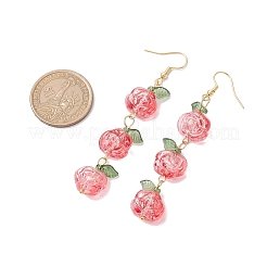 5Pairs 5 Colors Glass Dangle Earrings&nbsp;EJEW-JE05805