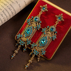 Alloy with Cubic Zirconia Dangle Earrings&nbsp;FS-WGE4649-01