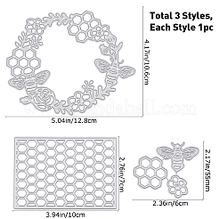 Honeycomb Carbon Steel Cutting Dies Stencils&nbsp;DIY-GF0003-58
