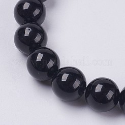 Natural Jade Beaded Stretch Bracelet&nbsp;BJEW-P213-06-8mm