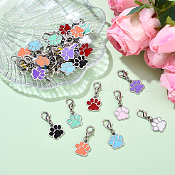 45Pcs 9 Styles Alloy Enamel Pendant Decorations&nbsp;HJEW-YW00146