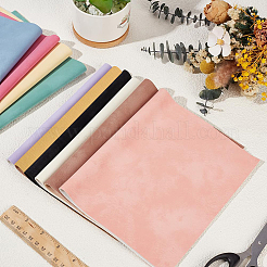 10Pcs 10 Colors Frosted PVC Imitation Leather Fabrics&nbsp;DIY-CL0001-71A
