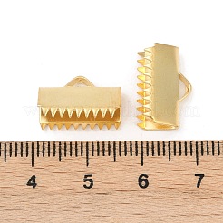 304 Stainless Steel Ribbon Crimp Ends&nbsp;STAS-E471-05L-G