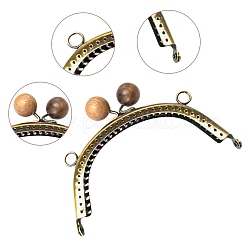 2Pcs 2 Style Iron Purse Frame Handle&nbsp;FIND-WR0002-95