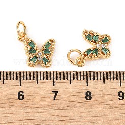 SHEGRACE Brass Micro Pave Cubic Zirconia Charms&nbsp;XGRQ5K456-628G-G