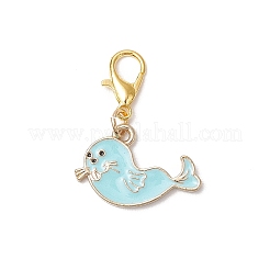 Alloy Enamel Pendant Decorations&nbsp;HJEW-JM03296