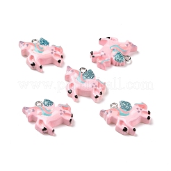 Opaque Resin Pendants&nbsp;RESI-J023-12C