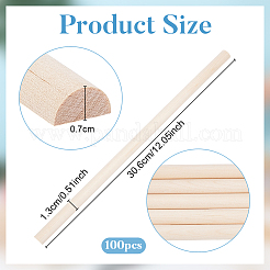 Wood Craft Sticks&nbsp;LS-WOCR-WH0004-010B