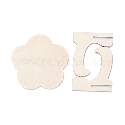 Flower Wooden Mini Chalkboard Signs&nbsp;AJEW-M035-09