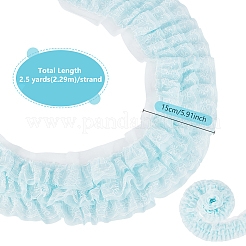 3-Layer Polyester Pleated Ribbon&nbsp;SRIB-WH0011-171A