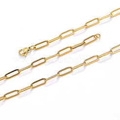 201 Stainless Steel Paperclip Chain Necklaces for Women&nbsp;KC1989