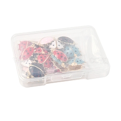 24Pcs 5 Styles Alloy Enamel Pendants&nbsp;ENAM-FS0002-94