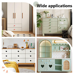 24Pcs 12 Colors Heart Porcelain Drawer Cabinets Handles&nbsp;FIND-GO0004-71