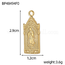 304 Stainless Steel Pendants&nbsp;X-STAS-OY007-14G