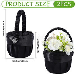 Polyester Flower Baskets with Handle&nbsp;AJEW-CP0010-64