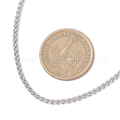 2.5MM 304 Stainless Steel Wheat Chain Necklaces&nbsp;NJEW-JN05718