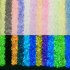180G 12 Color Luminous Frosted Glass Beads&nbsp;FGLA-TA0001-02