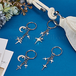 8Pcs 4 Style Alloy Keychain&nbsp;KEYC-PH01562