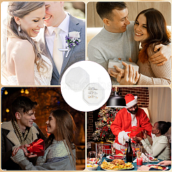 Velvet Cover Plastic Couple Ring Box&nbsp;VBOX-WH20001-02A
