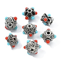 18Pcs 6 Styles Tibetan Style Alloy Beads&nbsp;FIND-CJ0005-74