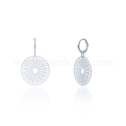 Brass Hoop Dangle Earrings&nbsp;WG5E99C-01