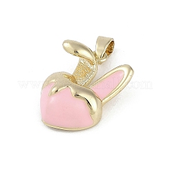 Brass Enamel Pendants&nbsp;KK-Z078-11G