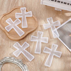 6Pcs DIY Cross Pendant Silicone Molds&nbsp;SIL-HY0001-33