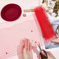 Deco Mesh Ribbons&nbsp;SRIB-WH0011-179B-03