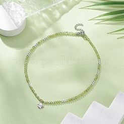 Brass Clover Pendant Necklace&nbsp;NJEW-JN04325-02