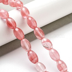 Cherry Quartz Glass Beads Strands&nbsp;G-B106-B02-01