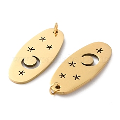 Ion Plating(IP) 304 Stainless Steel Pendants&nbsp;STAS-Q333-15G