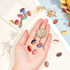 DIY Walnut Wooden Dangle Earring Making Kits&nbsp;DIY-OC0006-82
