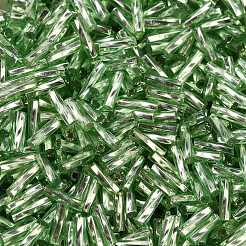 Glass Twist Bugle Beads&nbsp;SEED-C004-06B