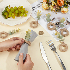 12Pcs Plastic Artificial Napkin Rings&nbsp;AJEW-OC00036