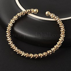 Brass Cuff Bangles&nbsp;BJEW-F482-04G