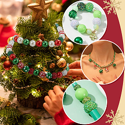 DIY Round Christmas Beads Findings Kits&nbsp;DIY-PH0034-04