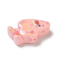 Electroplate Number Theme Resin Beads&nbsp;RESI-Q015-01E