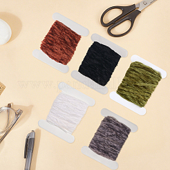 5Pcs 5 Colors Chenille Fly Fishing Tinsel Tying Materials&nbsp;OCOR-GF0006-51A