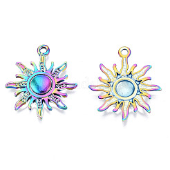 Rainbow Color Alloy Pendants&nbsp;PALLOY-N156-141-NR