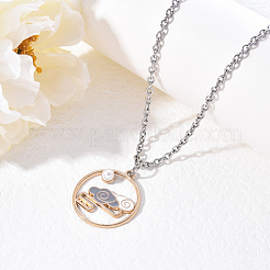 Chinese Style Alloy Pendant Necklaces&nbsp;NJEW-YW0001-01