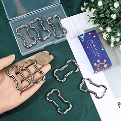 10Pcs Zinc Alloy Rock Climbing Carabiners&nbsp;FIND-SC0021-33